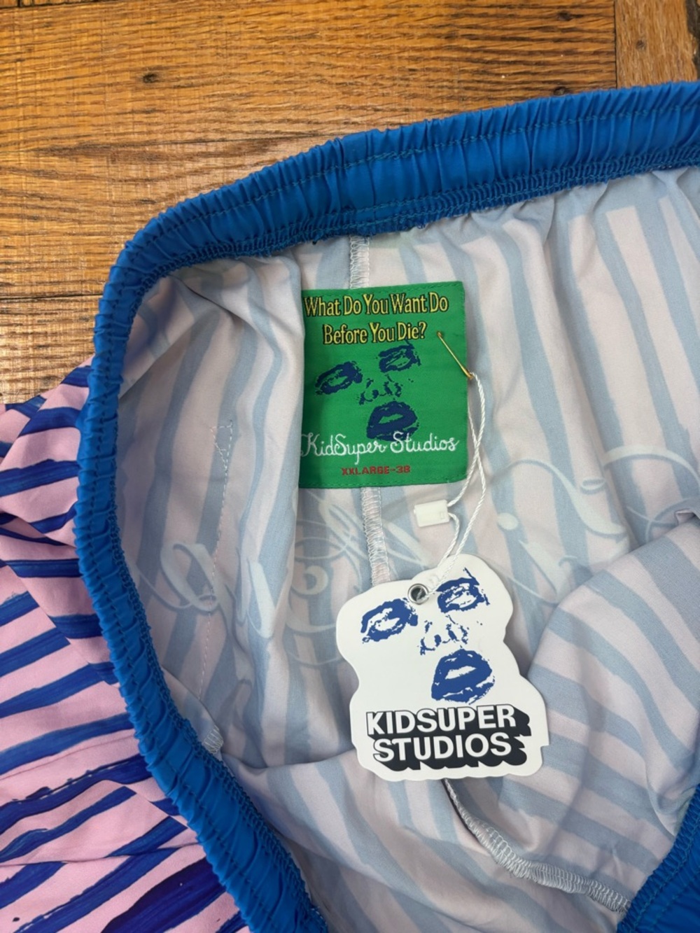 KidSuper Striped Shorts - Picture 3 of 5